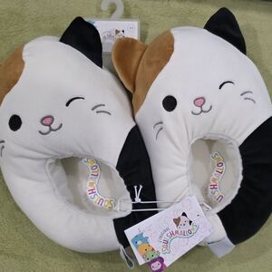 Squishmallows Cat Plush Toy - Cream, Black, and Brown
